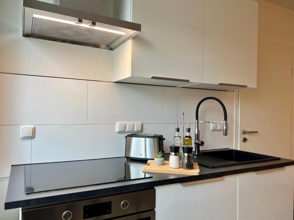 אסן Design Apartment Mit Balkon - Kueche - Netflix מראה חיצוני תמונה