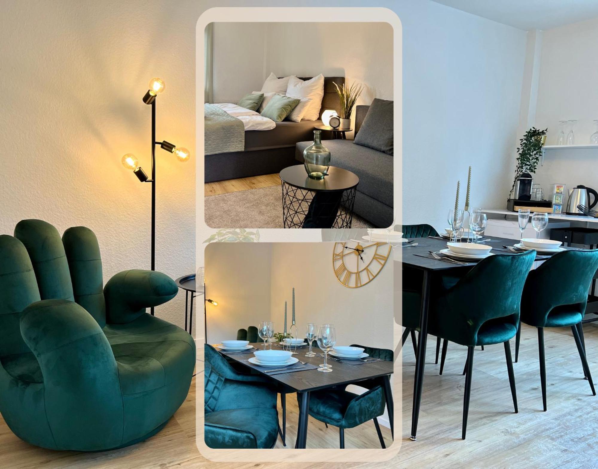 אסן Design Apartment Mit Balkon - Kueche - Netflix מראה חיצוני תמונה